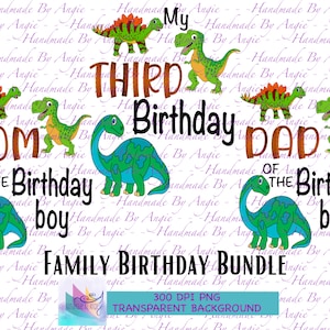 3歳の誕生日の恐竜ファミリーPNG、誕生日おめでとう、恐竜、男の子の誕生日、誕生日の男の子のお母さん、誕生日の男の子のお父さん、私の3歳の誕生日