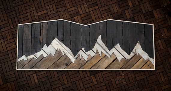 Rustic Headboard Rustic Furniture Reclaimed Wood Bedroom Furniture Unique Headboard Pallet Furniture Landscape Furniture Wall Art