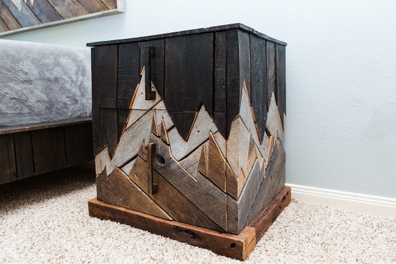 Rustic Furniture Reclaimed Wood Bedroom Furniture Unique Nightstand Natural Wood Pallet Furniture Denali Furniture Sale