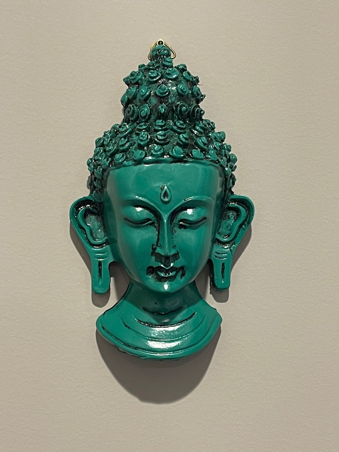Clay Buddha Wall Hanging in Green, Black or Brown Etsy