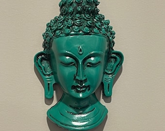 Clay Buddha Wall Hanging in Green, Black or Brown