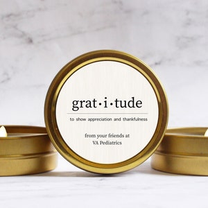 Gratitude Candles Bulk Thank You Gift Appreciation Week Gift Bulk Employee Thank You Gift image 1