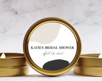 Terrazzo Bridal Shower Favors - Unique Bridal Shower Candle Favors - Modern Wedding Shower Favors