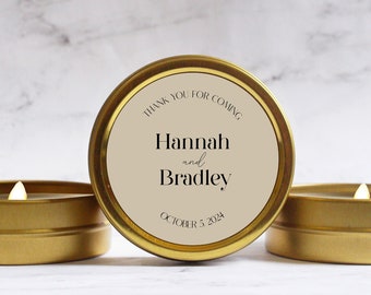 Modern Bulk Wedding Favor Candles - Boho Unique Wedding Favors - Engagement Party Favors