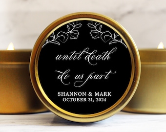 Until Death Do Us Part Wedding Favors - Halloween Wedding Favors - Gothic Wedding Favors for Guests in Bulk