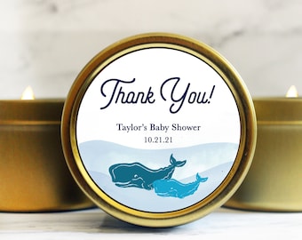 Whale Baby Shower Favors - Ocean Baby Shower - Baby Boy