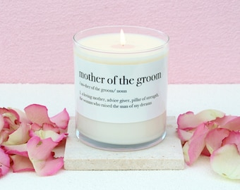 Mother of the Groom Definition Soy Candle Gift From Bride, Mother In Law Gift From Daughter In Law, Mother of the Groom Wedding Day Gift