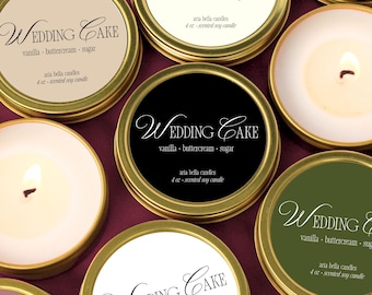 Bridesmaid Candle Proposal Gift for Bridal Party Thank You Gift Box Item for Engagement Wedding Cake Candle for Day Of Wedding Present Small