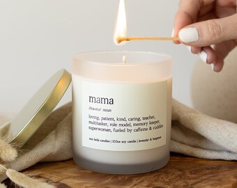 Funny Definition Candle for Mama Mother's Day Gift - New Mom Gift - Gift for Mama from Kids - 10.5oz