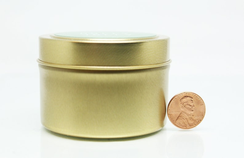 Candle Gift Set Gold Travel Tin Soy Candle Samples Etsy