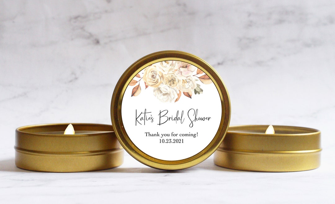 Autumn Bridal Shower Fall Candle Favors for Bridal Shower Etsy