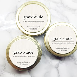 Gratitude Thank You Gift Bulk Appreciation Gift Personalized Thank You Candles in Bulk Employee Appreciation Gift image 3