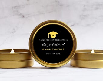 College Graduation Party Favors Candles Class of 2025 Grad Party