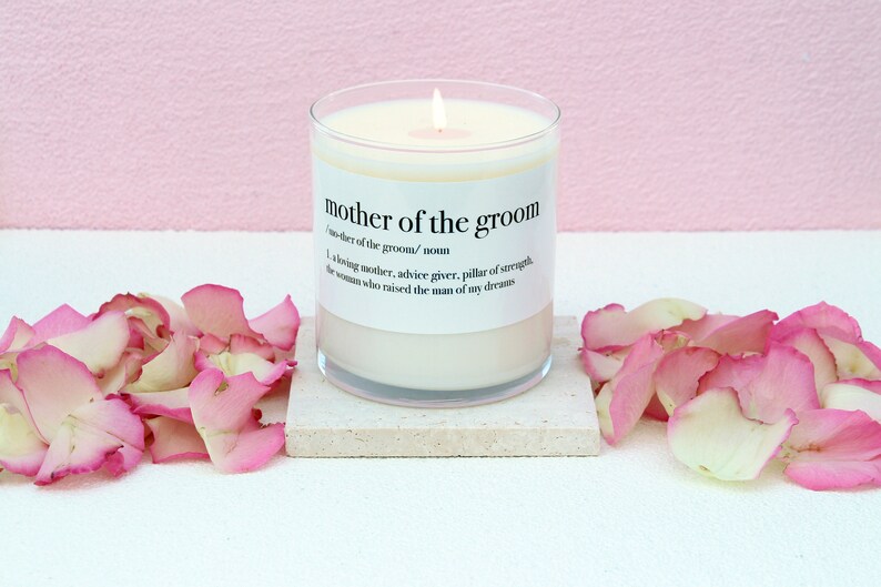 Mother of the Groom Definition Candle, Mother of the Groom Candle, Personalized Mother of the Groom Wedding Gift From Bride, 10.5oz, 03-2 image 4