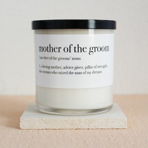 Mother of the Groom Definition Candle, Mother of the Groom Candle, Personalized Mother of the Groom Wedding Gift From Bride, 10.5oz, 03-2 image 7