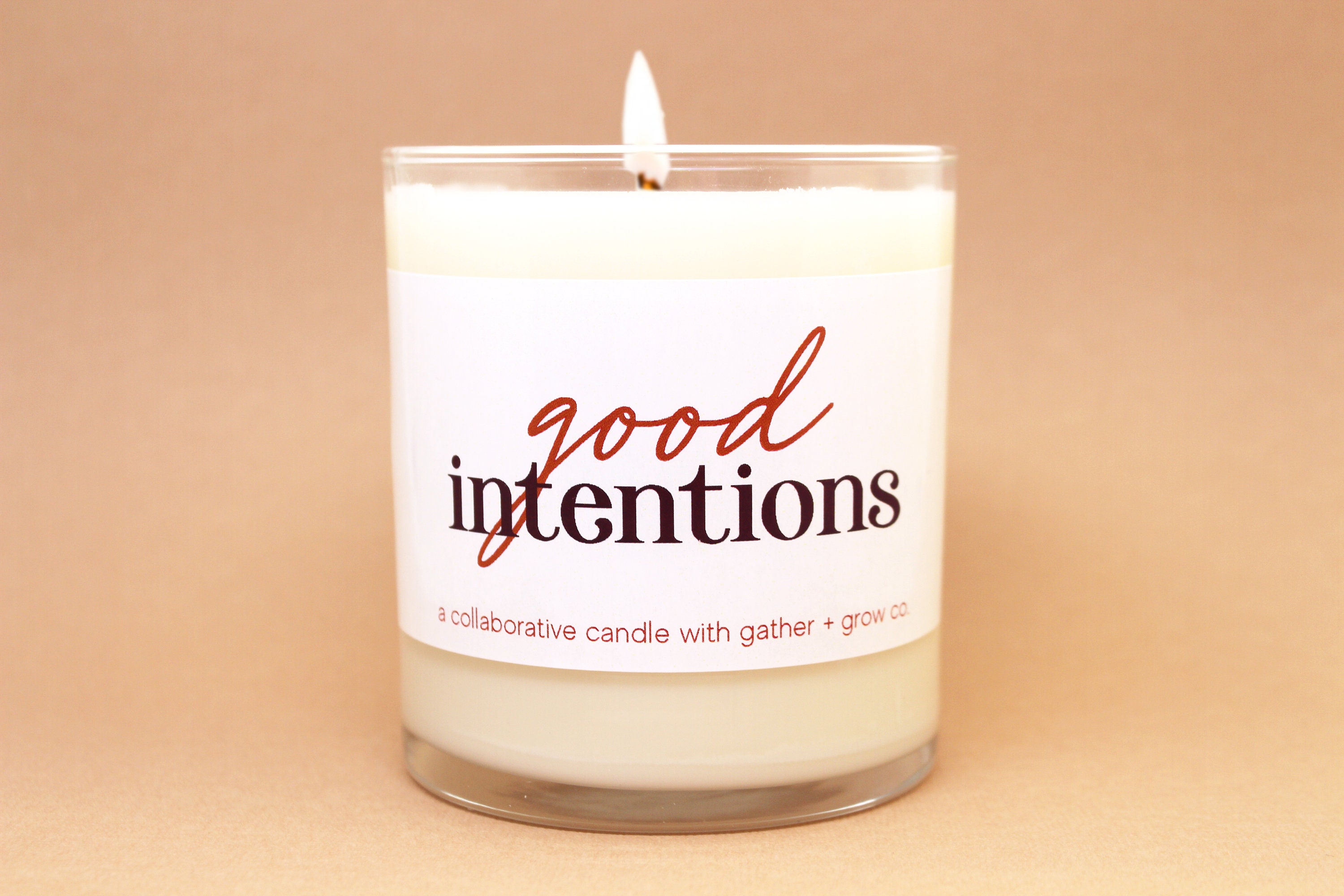 Good Intentions Scented Soy Candle Intention Setting Candle Etsy