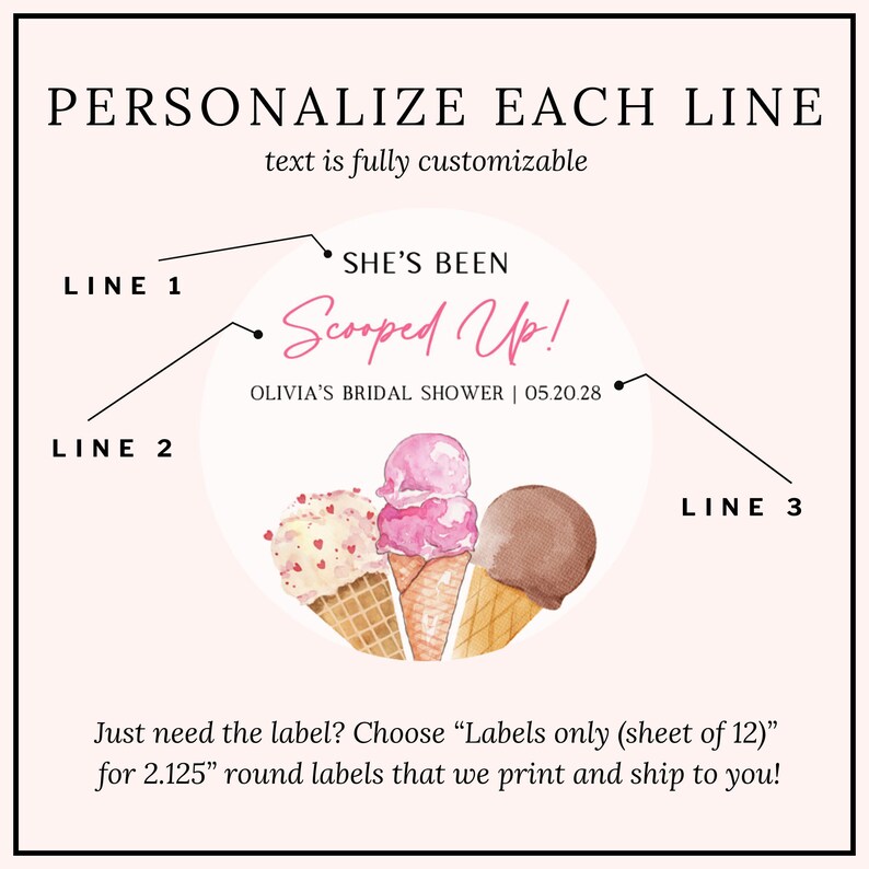 She's Been Scooped Up Bridal Shower Candle Favors Ice Cream Theme Bridal Shower Thank You Gifts for Guests Bulk Wedding Shower Favors image 4