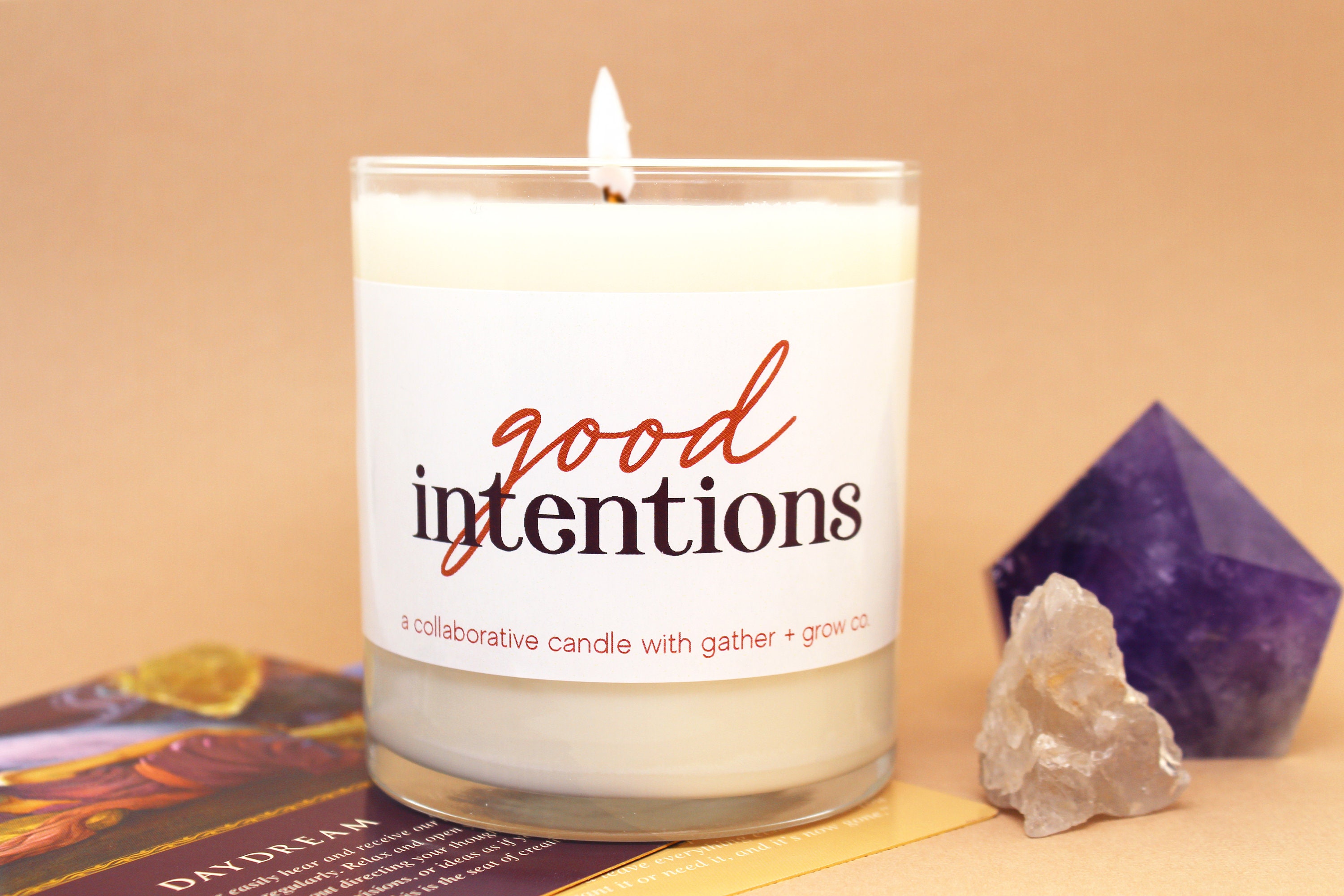 Good Intentions Scented Soy Candle Intention Setting Candle Etsy