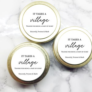 It Takes a Village Bulk Candles Volunteer Appreciation Gifts Teacher Appreciation Gift Nurse Thank You Gift image 3