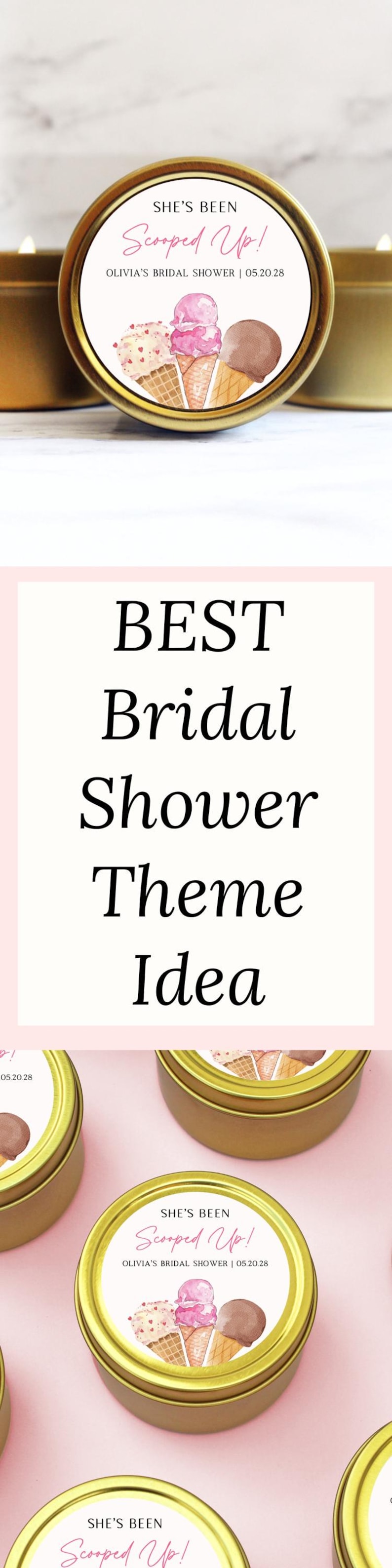 She's Been Scooped Up Bridal Shower Candle Favors Ice Cream Theme Bridal Shower Thank You Gifts for Guests Bulk Wedding Shower Favors image 10