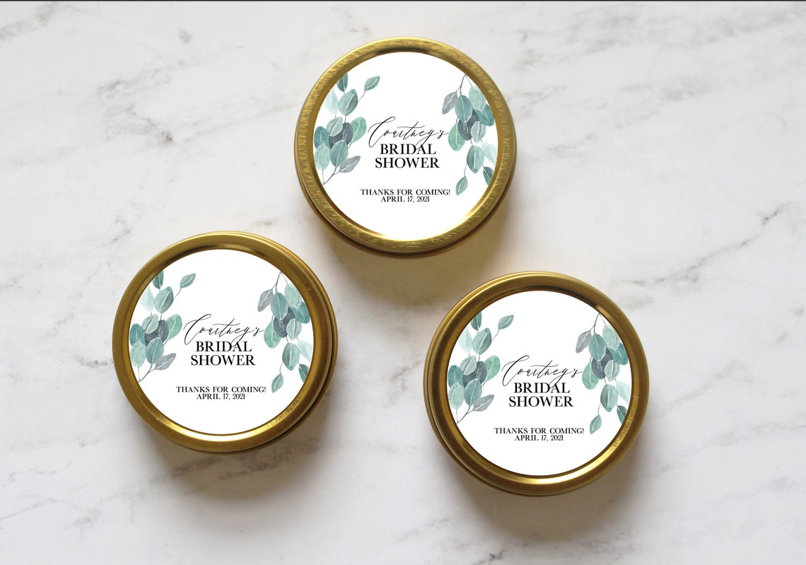 Eucalyptus Bridal Shower Favors Spring Bridal Shower Boho Etsy