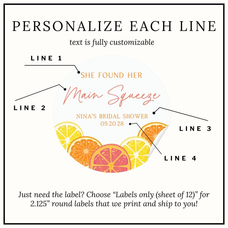 She Found Her Main Squeeze Bridal Shower Candle Favors Citrus Bridal ...