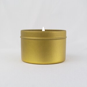 Candle Gift Set Gold Travel Tin Soy Candle Samples Birthday Gift Set Scented Soy Candles Set of 3 image 4