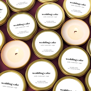 Bridesmaid Candle Small with Wedding Cake Fragrance