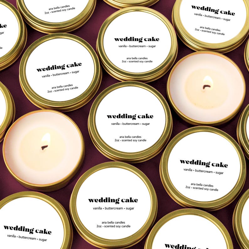 Bridesmaid Candle Small with Wedding Cake Fragrance
