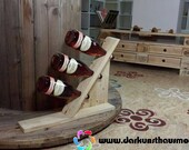 Furniture from pallets - wine shelf