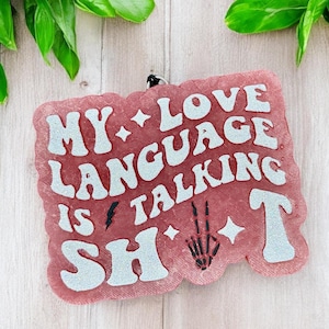 Love Language Freshie | Car Freshie | Car Air Freshener | Car Accessory | Aroma Beads | Air Freshener