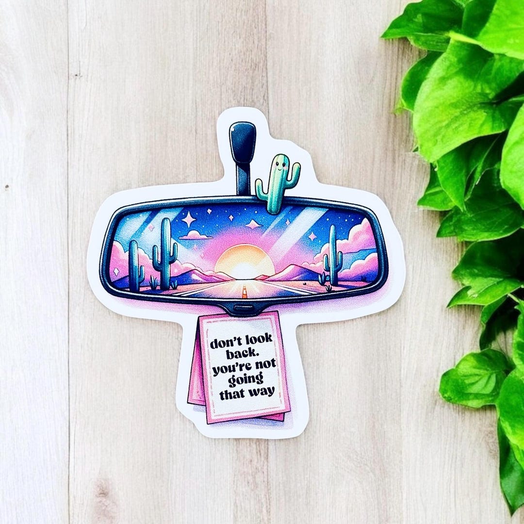 Don’t Look Back Sticker | Motivational Sticker | Vinyl Sticker | Laptop ...