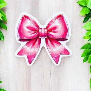 Coquette Bow Sticker | Girly Sticker | Vinyl Sticker | Laptop Decal | Water Bottle Sticker | Flirty Decal