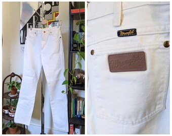 white wrangler pants