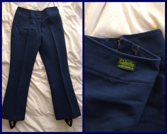 Vintage Dark Blue Stirrup Ski Pants W29 L26