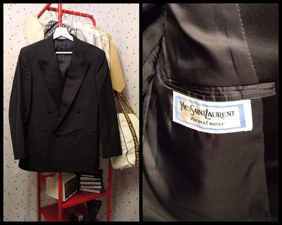 YSL Vintage Double Breasted Classic Tuxedo Jacket