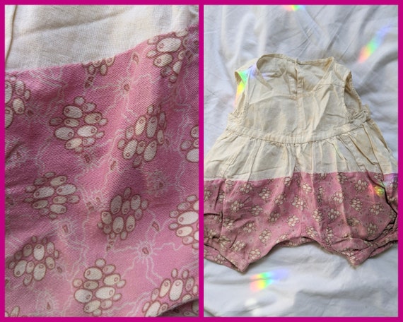 Calico Baby Romper from 1920s/30s