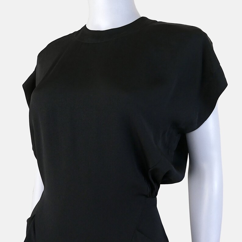 Extra Small Small Vintage 1980s Does 1940s Nicole Miller Dress FREE SHIPPING