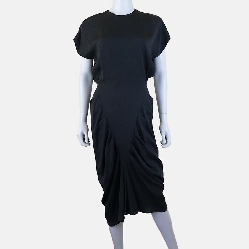 Extra Small Small Vintage 1980s Does 1940s Nicole Miller Dress FREE SHIPPING