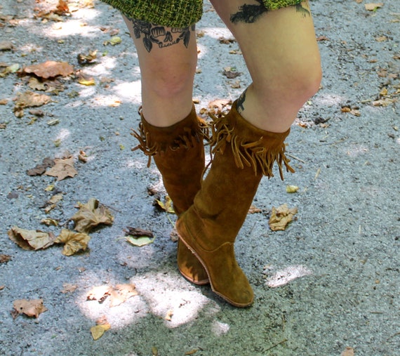 Antique Handmade Leather Moccasins