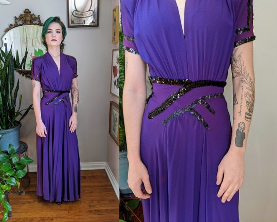 Avery Dress // Vintage 1930's - 1940's GORGEOUS Cu
