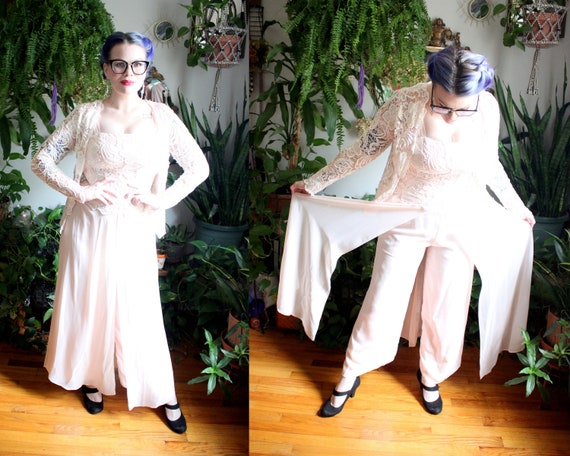 Thea Jumpsuit // Vintage 1940's Inspired Pale Pink