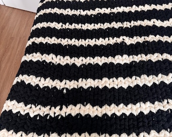 Jeté surdimensionné en tricot