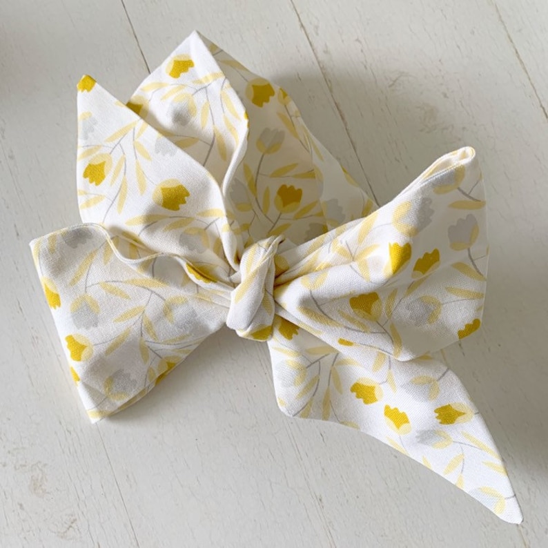 baby girl clothing newborn headbands Baby bow headwrap {Mustard Tulip} baby hair bows