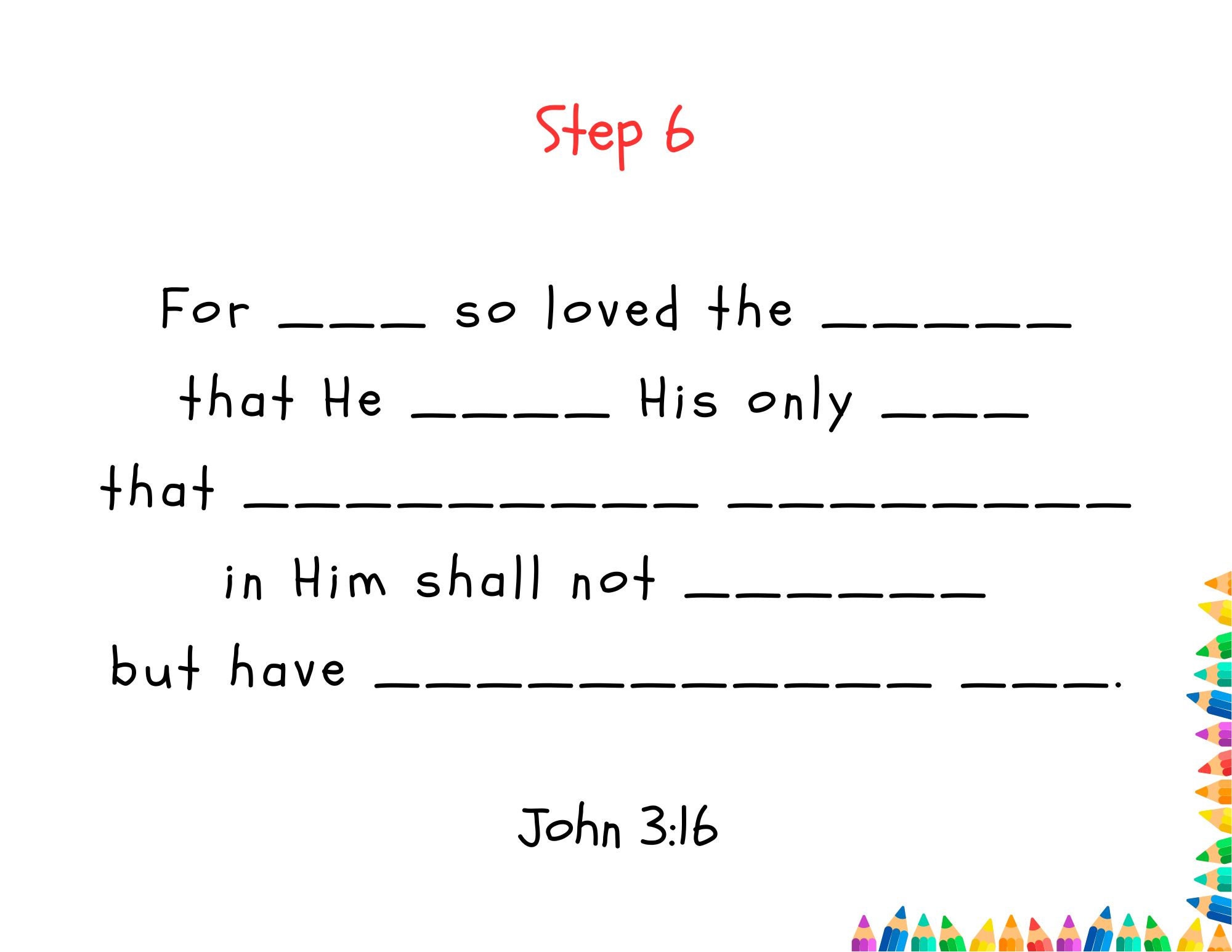 Scripture Memory Made Easy Scripture Memory Made Easy, John 3:16 Homeschool Tool - Etsy