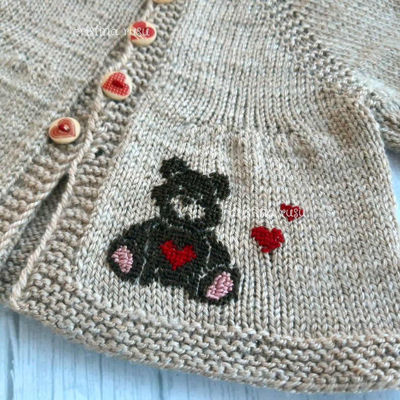 Knit Baby Boy Set With Handmade Embroidery Hand Knit Baby Etsy