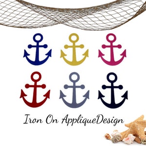 DIY Craft Kit, Iron On Nautical Anchor, Applique Design for Wedding Decor and Party Favors image 2