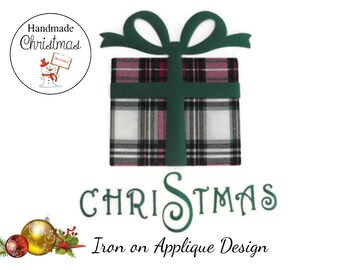 Christmas DIY Craft Kit, Iron On Christmas Gift, Fabric Applique Design, Home Decor Pillows, Bags & Shirts