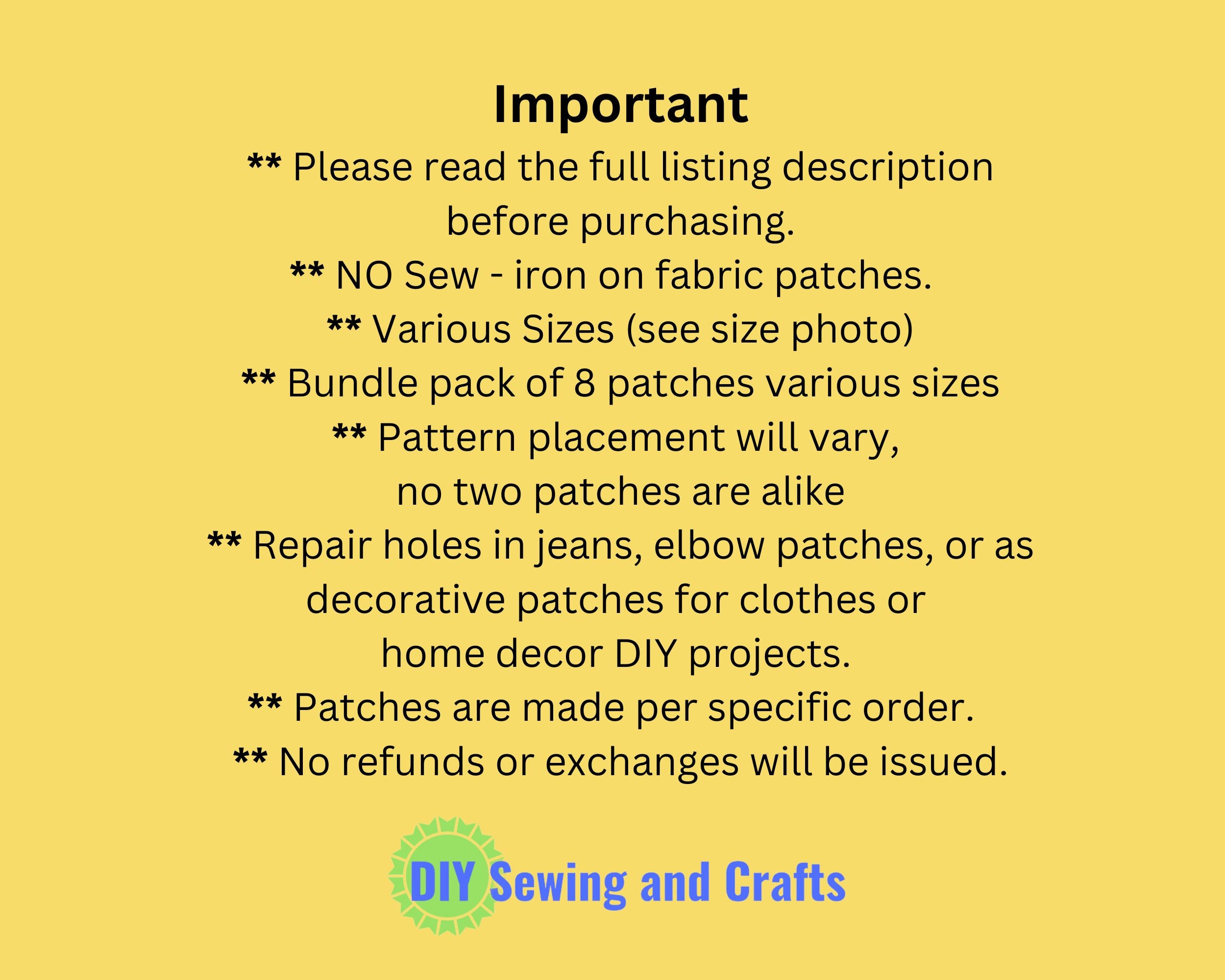 8-Pack Vintage Sun & Rainbow Iron-On Patches - Boho Hippie Embroidery For Jeans & Jackets