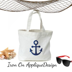 DIY Craft Kit, Iron On Nautical Anchor, Applique Design for Wedding Decor and Party Favors image 10